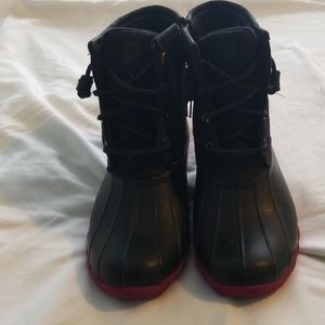 Black Sperry Duck Boots